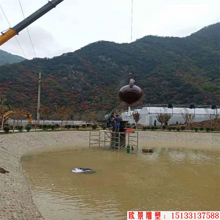 陕西玻璃钢悬空天壶案例 厂家定制